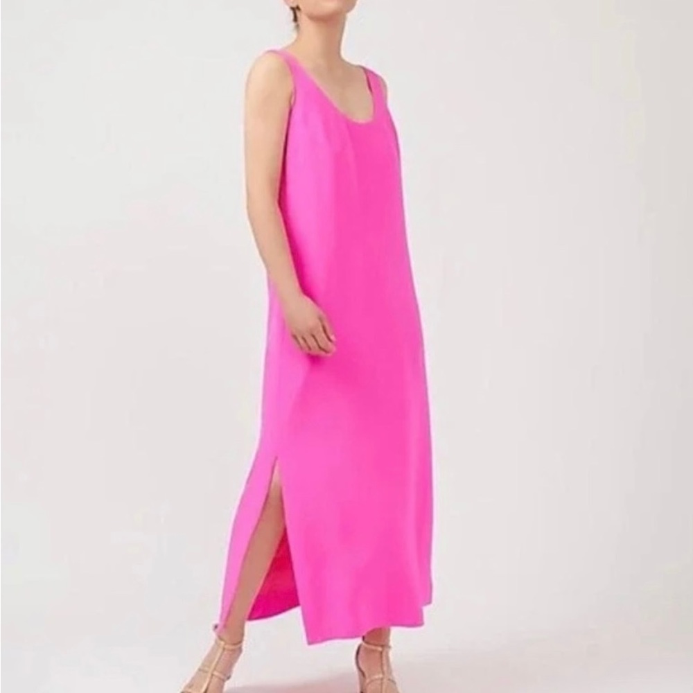 Silk tricotine maxi dress | size 12